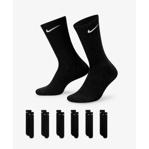 Nike Everyday Cushioned Training Crew Socks 6 Pair Mens Size M (6-8) SX7666 010